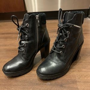 Michael Kors High Heel lace up combat boots